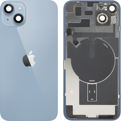 Apple iPhone 14 Plus Akkudeckel, mit Mittelgehäuse, Vollständige Teile, Blau, Swap