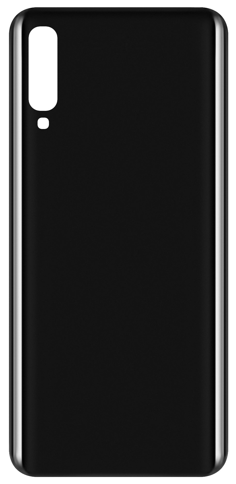Akkudeckel kompatibel mit Samsung Galaxy A70 A705, Schwarz