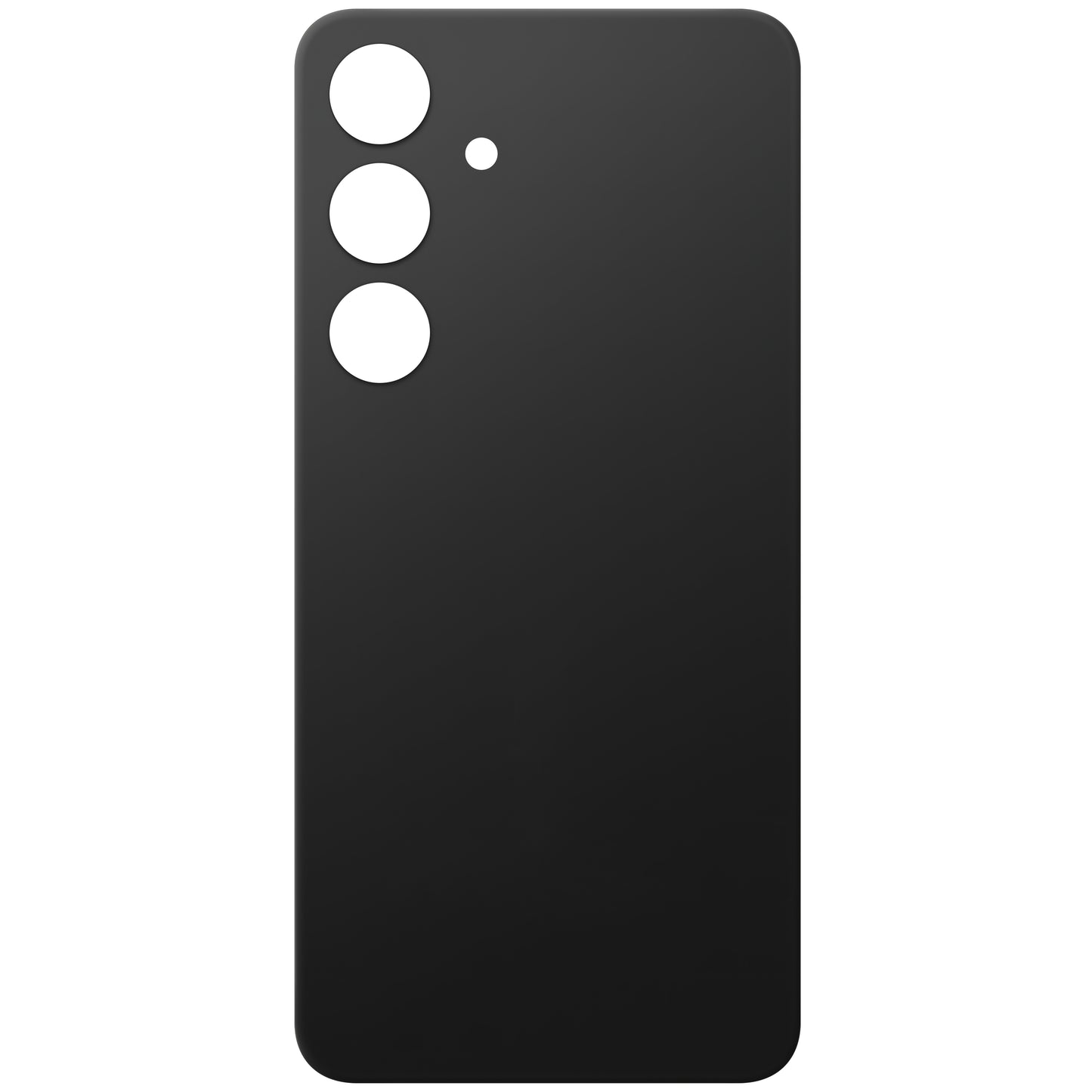 Batteriedeckel kompatibel mit Samsung Galaxy S24 S921, Schwarz