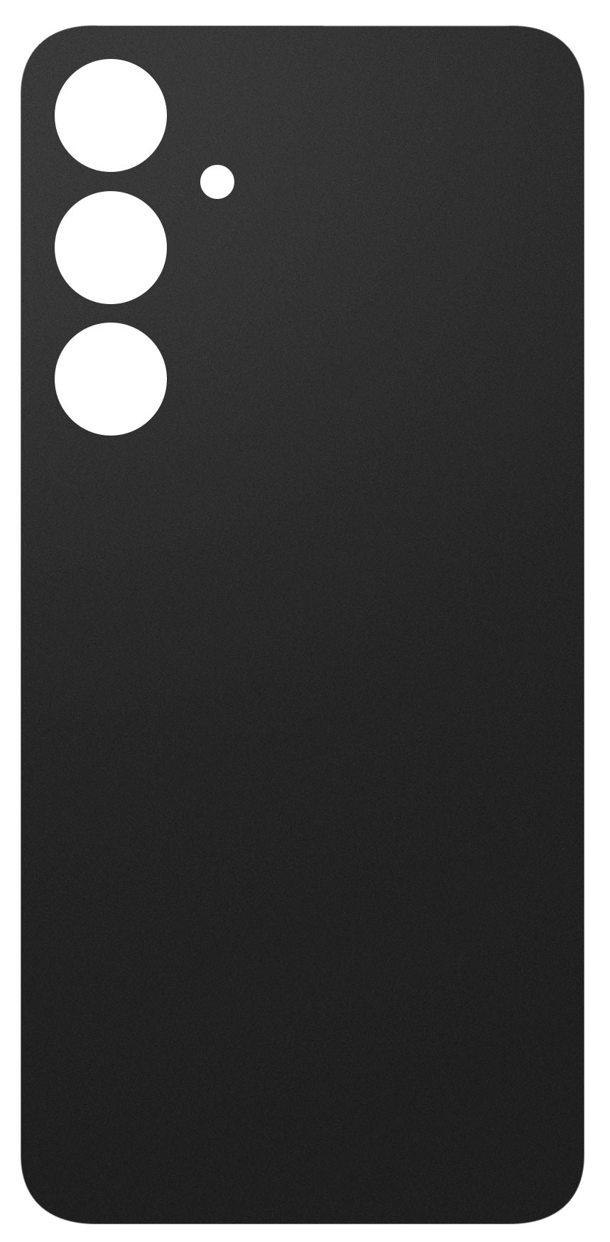 Akkuabdeckung kompatibel mit Samsung Galaxy S24+ S926, Schwarz