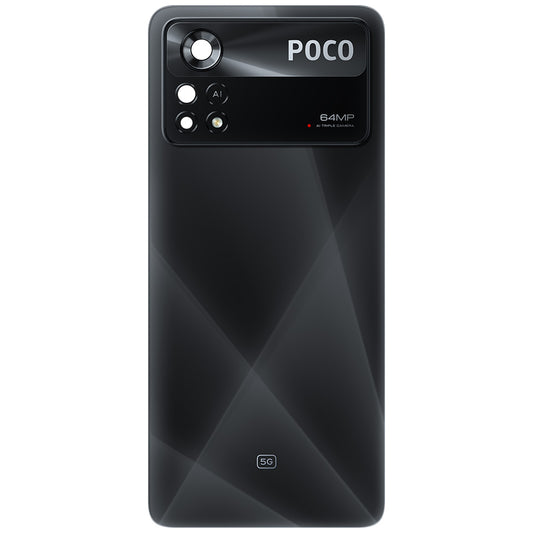Akkuabdeckung Xiaomi Poco X4 Pro 5G, Schwarz (Laser Black), Service Pack 5600050K6P00