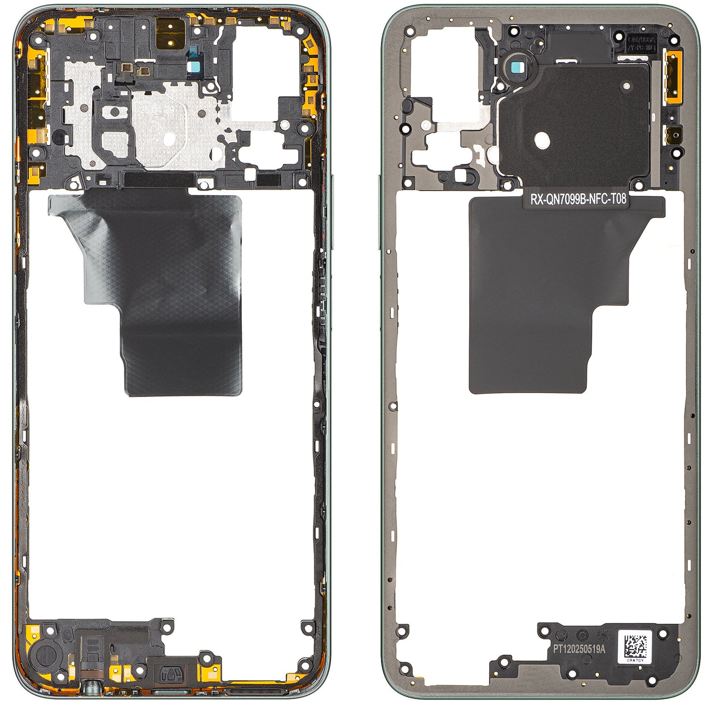 Mittelgehäuse Honor X7c 5G / 200 Smart, Grün (Forest Green), Service Pack 9707ABNB