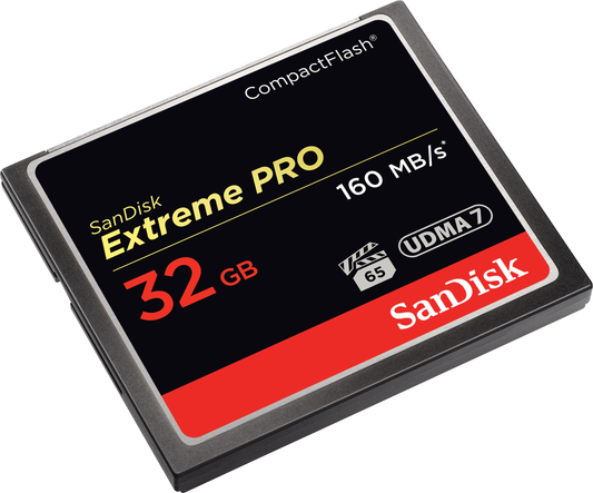 CompactFlash Speicherkarte SanDisk Extreme Pro, 32GB, UDMA 7 SDCFXPS-032G-X46