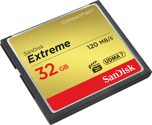CompactFlash Speicherkarte SanDisk Extreme, 32Gb, UDMA 7 SDCFXSB-032G-G46
