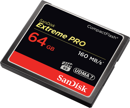 CompactFlash Speicherkarte SanDisk Extreme Pro, 64GB, UDMA 7 SDCFXPS-064G-X46