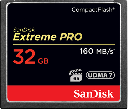 CompactFlash Speicherkarte SanDisk Extreme Pro, 32GB, UDMA 7 SDCFXPS-032G-X46