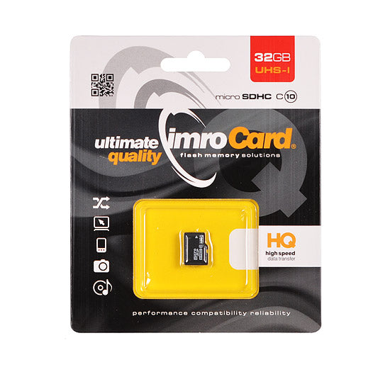 Imro microSDHC Speicherkarte, 32GB, Klasse 10 / UHS-1 U1
