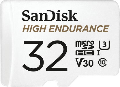 SanDisk High Endurance microSDHC Speicherkarte, 32GB, Klasse 10 / UHS-1 U3, mit Adapter SDSQQNR-032G-GN6IA