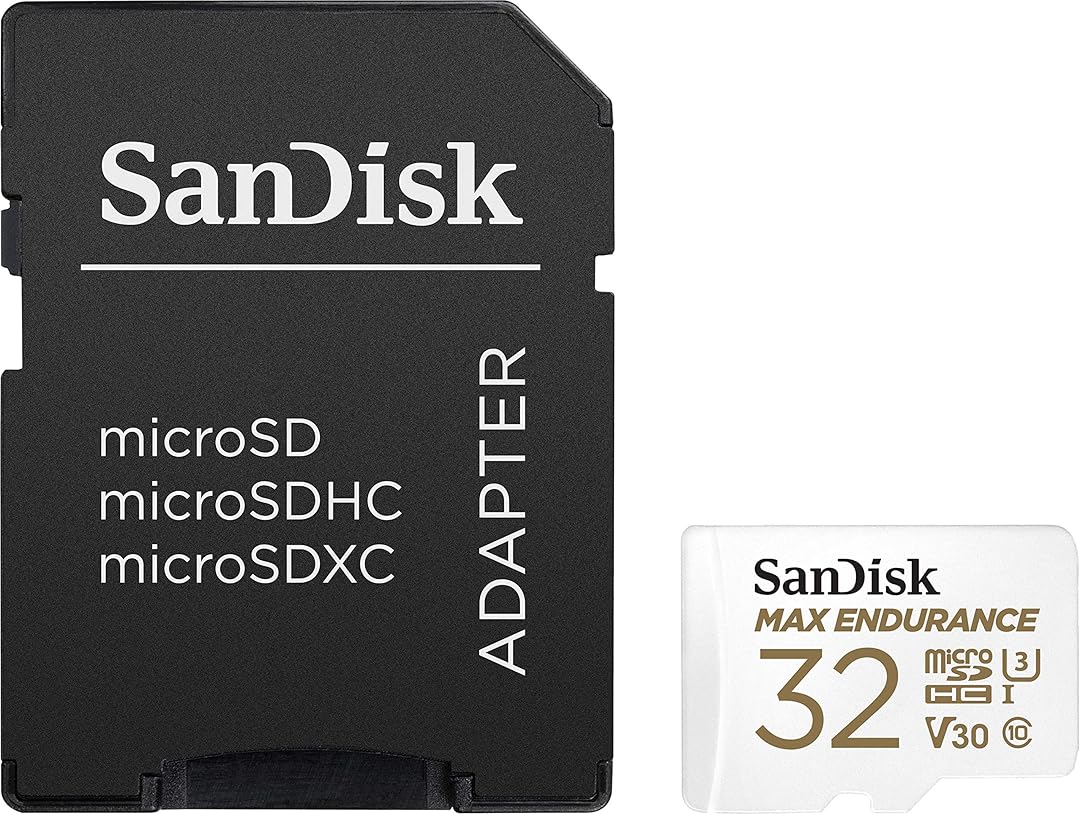 Speicherkarte microSDHC SanDisk MAX Endurance, 32Gb, Klasse 10 / UHS-1 U3, mit Adapter SDSQQVR-032G-GN6IA