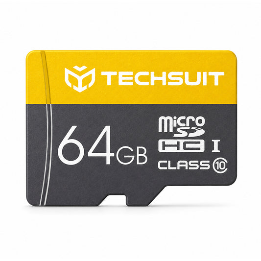Techsuit THCM11 microSDXC-Speicherkarte, 64 GB, Klasse 10, mit Adapter