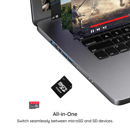 Techsuit THCM11 microSDXC-Speicherkarte, 64 GB, Klasse 10, mit Adapter