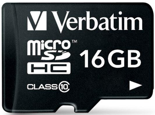 Verbatim microSDHC Speicherkarte, 16Gb, Klasse 10 / UHS-1 U1, mit Adapter