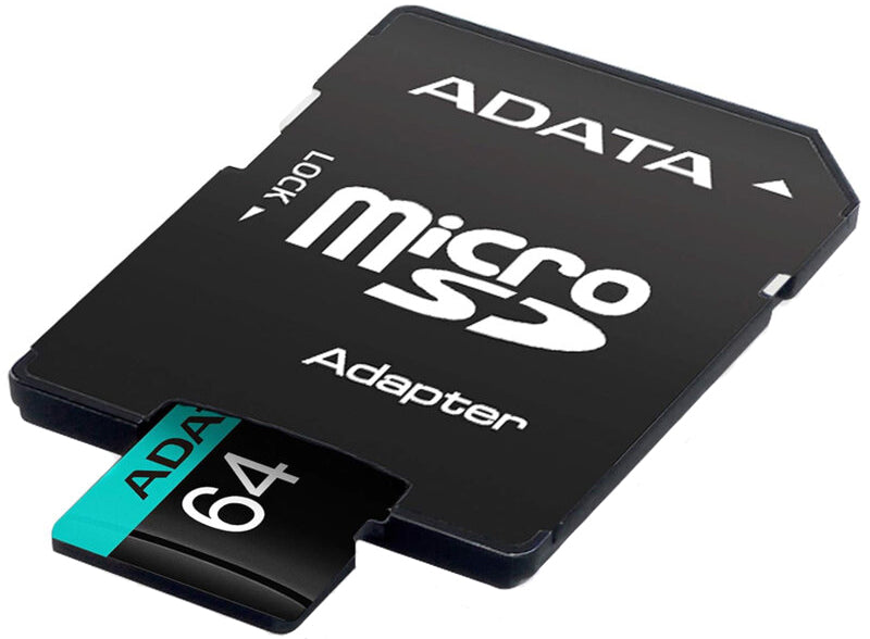 Adata Premier Pro microSDXC Speicherkarte, 64Gb, Klasse 10 / UHS-1 U3, mit Adapter AUSDX64GUI3V30SA2-RA1