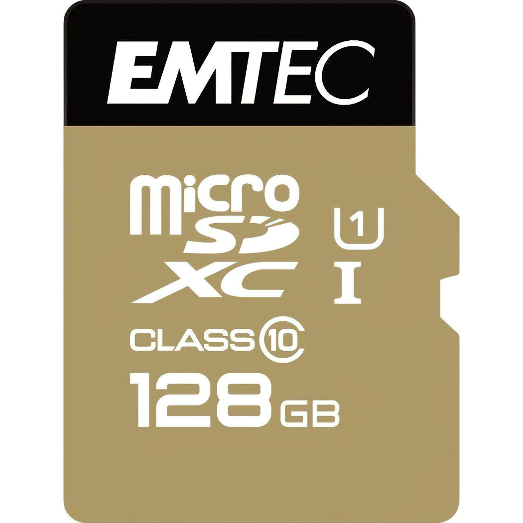 microSDXC Speicherkarte Emtec Speedin Pro Android A1, 128GB, Klasse 10 / UHS-1 U3, mit Adapter ECMSDM128GXE