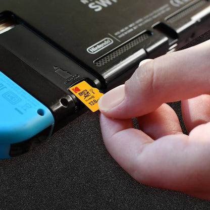 Speicherkarte microSDXC Kodak Premium Performance, 128Gb, Klasse 10 / UHS-1 U1, mit Adapter EKMSDM128GXC10K