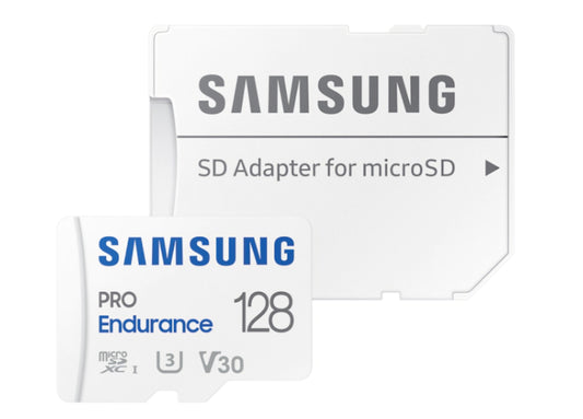 Samsung PRO Endurance microSDXC Speicherkarte, 128Gb, Klasse 10 / UHS-1 U3, mit Adapter MB-MJ128KA/EU