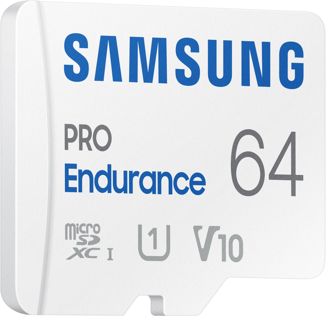 Samsung PRO Endurance microSDXC Speicherkarte, 64Gb, Klasse 10 / UHS-1 U1, mit Adapter MB-MJ64KA/EU