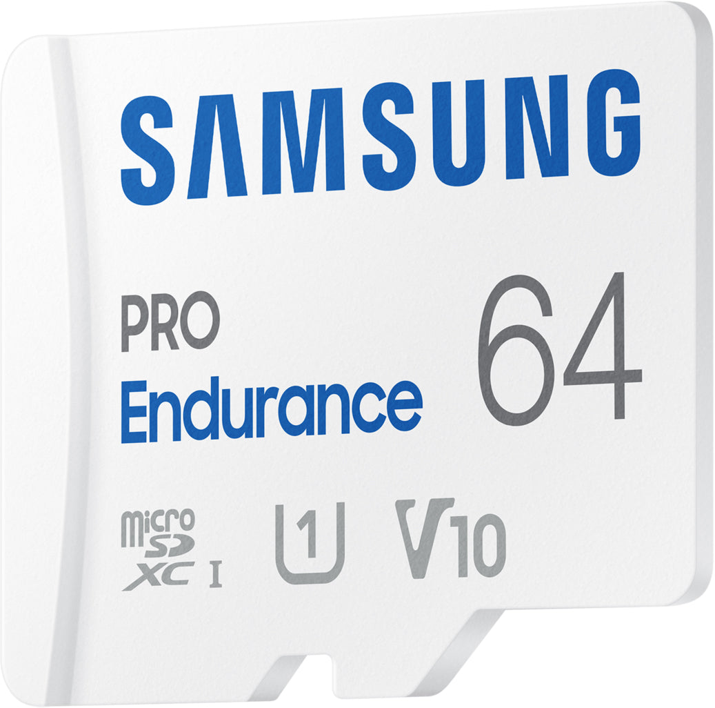 Samsung PRO Endurance microSDXC Speicherkarte, 64Gb, Klasse 10 / UHS-1 U1, mit Adapter MB-MJ64KA/EU