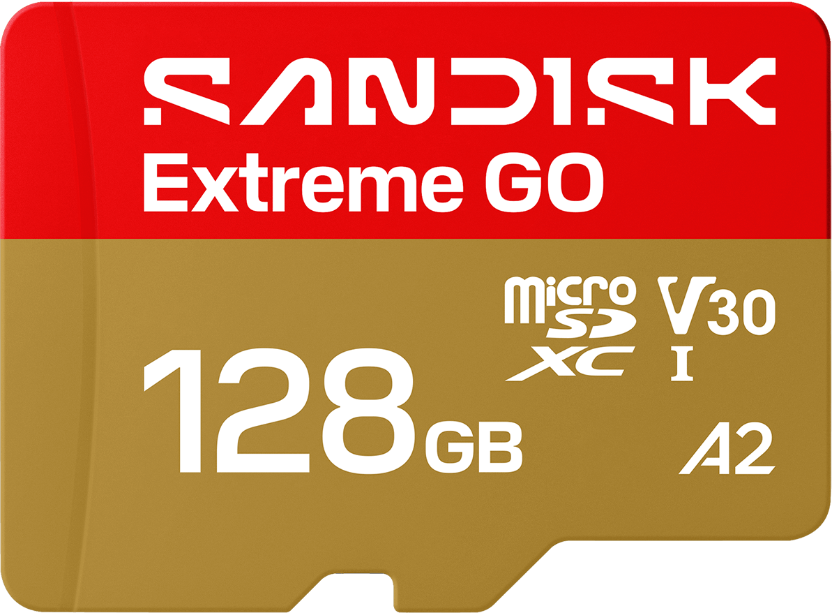 microSDXC-Speicherkarte SanDisk Extreme GO Android A2, 128GB, Klasse 10 / UHS-1 U1 SDSQXGN-128G-GN6MN