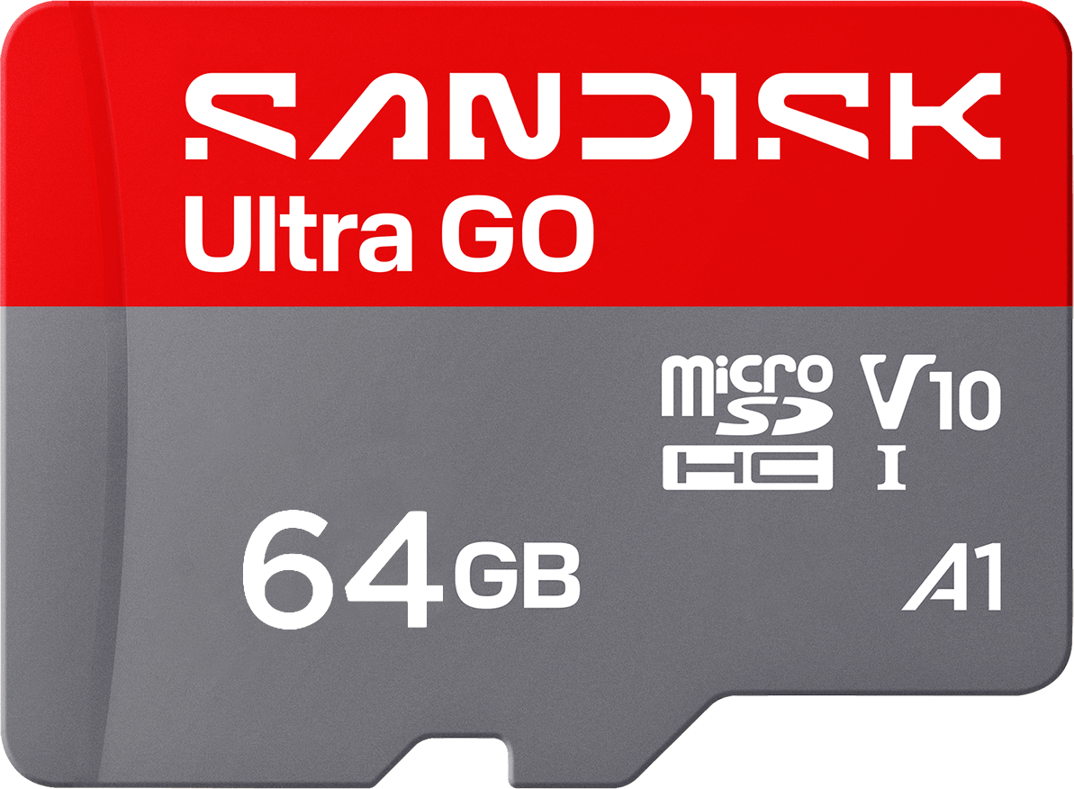 SanDisk Ultra GO Android A1 microSDXC Memory Card, 64GB, Class 10 / UHS-1 U1 SDSQUGN-064G-GN6MN