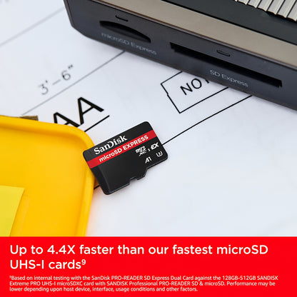 SanDisk Express microSDXC Speicherkarte, 128Gb, Klasse 10 / UHS-1 U3 SDSQXFN-128G-GN4NN