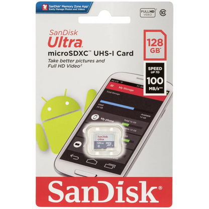 SanDisk Ultra microSDXC 128GB | Class 10 UHS-I | Speicherkarte