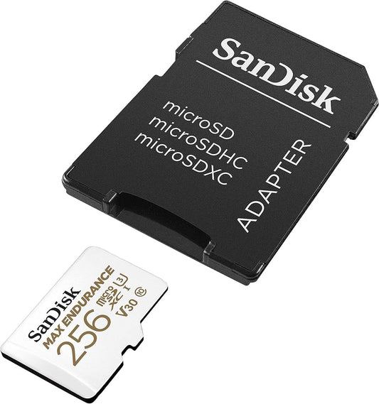 Speicherkarte microSDXC SanDisk MAX Endurance, 256Gb, Klasse 10 / UHS-1 U3, mit Adapter SDSQQVR-256G-GN6IA