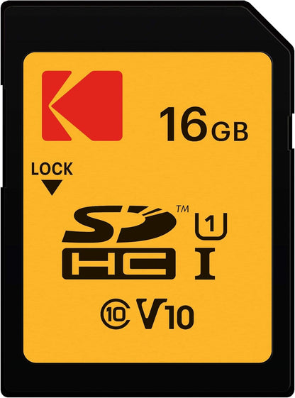 SDHC-Speicherkarte Kodak Premium Performance, 16Gb, Klasse 10 / UHS-1 U1 EKMSD16GHC10K