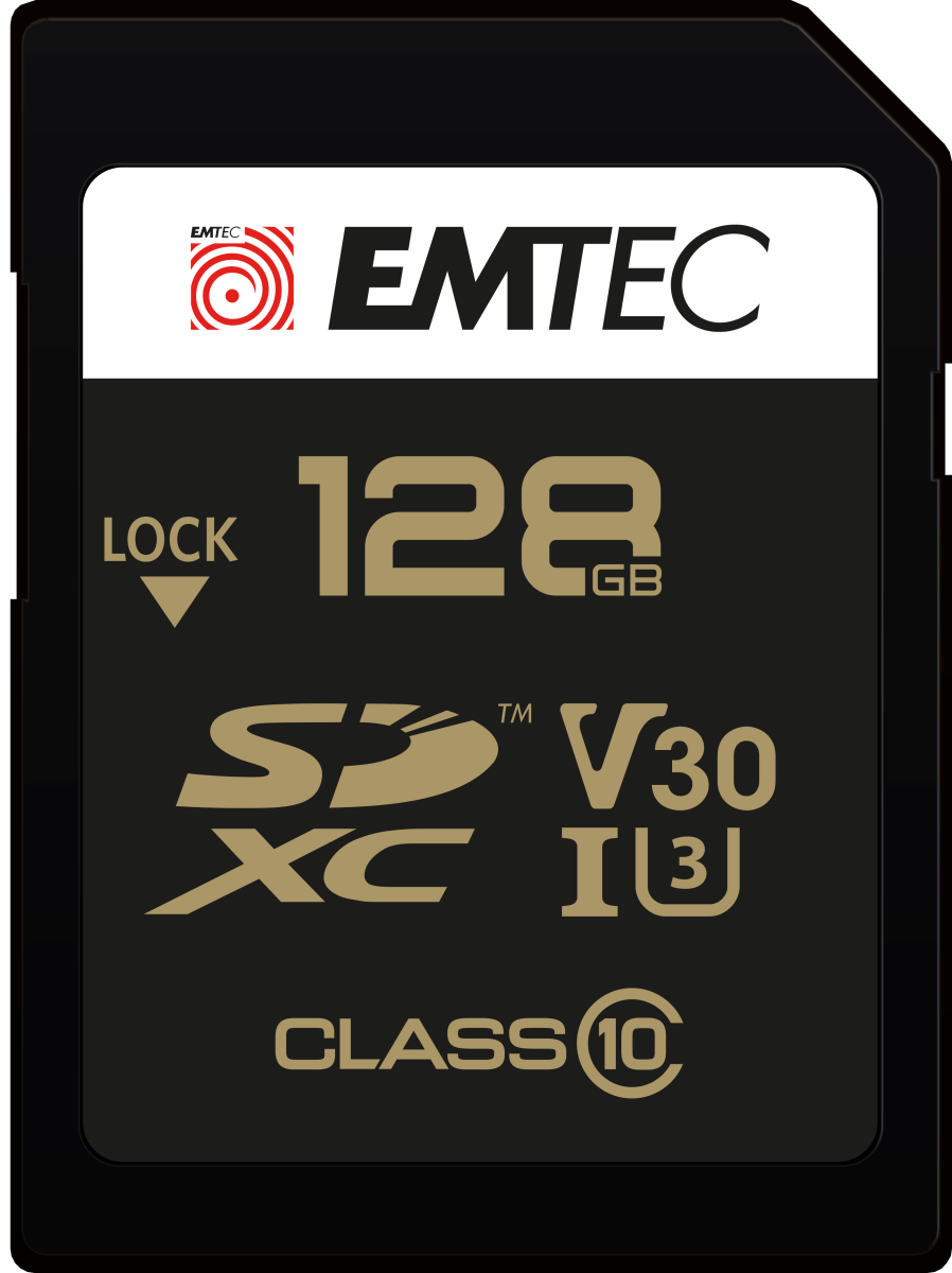 SDXC-Speicherkarte Emtec SpeedIn Pro, 128Gb, Klasse 10 / UHS-1 U3 ECMSD128GXC10SP