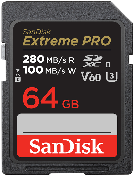 SDXC Speicherkarte SanDisk Extreme Pro, 64GB, Klasse 10 / UHS-2 U3 SDSDXEP-064G-GN4IN