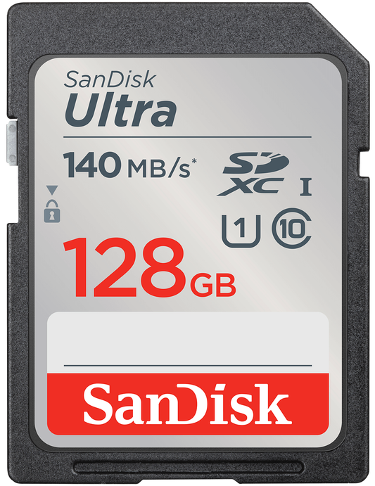 SDXC Speicherkarte SanDisk Ultra, 128GB, Klasse 10 / UHS-1 U1 SDSDUNB-128G-GN6IN