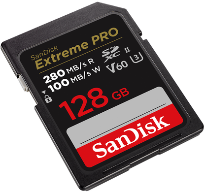SDXC Speicherkarte SanDisk Extreme Pro, 128GB, Klasse 10 / UHS-2 U3 SDSDXEP-128G-GN4IN