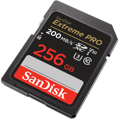 SDXC Speicherkarte SanDisk Extreme Pro, 256GB, Klasse 10 / UHS-1 U3 SDSDXXD-256G-GN4IN