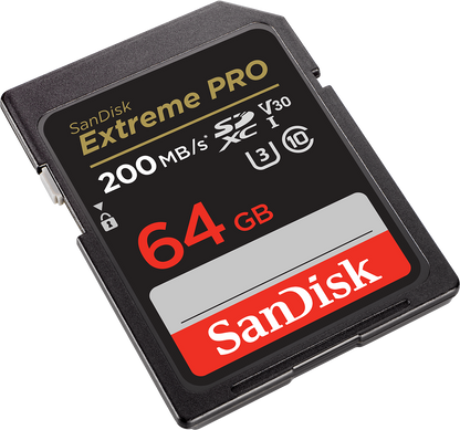 SDXC-Speicherkarte SanDisk Extreme Pro, 64Gb, Klasse 10 / UHS-1 U3 SDSDXXU-064G-GN4IN