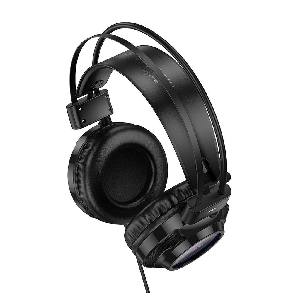 Gaming-Kopfhörer 3,5 mm HOCO W110, RGB, Schwarz