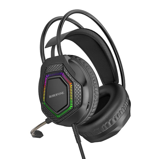 Gaming-Kopfhörer 3,5 mm Borofone BO105 Thunder, RGB, 2m, Schwarz