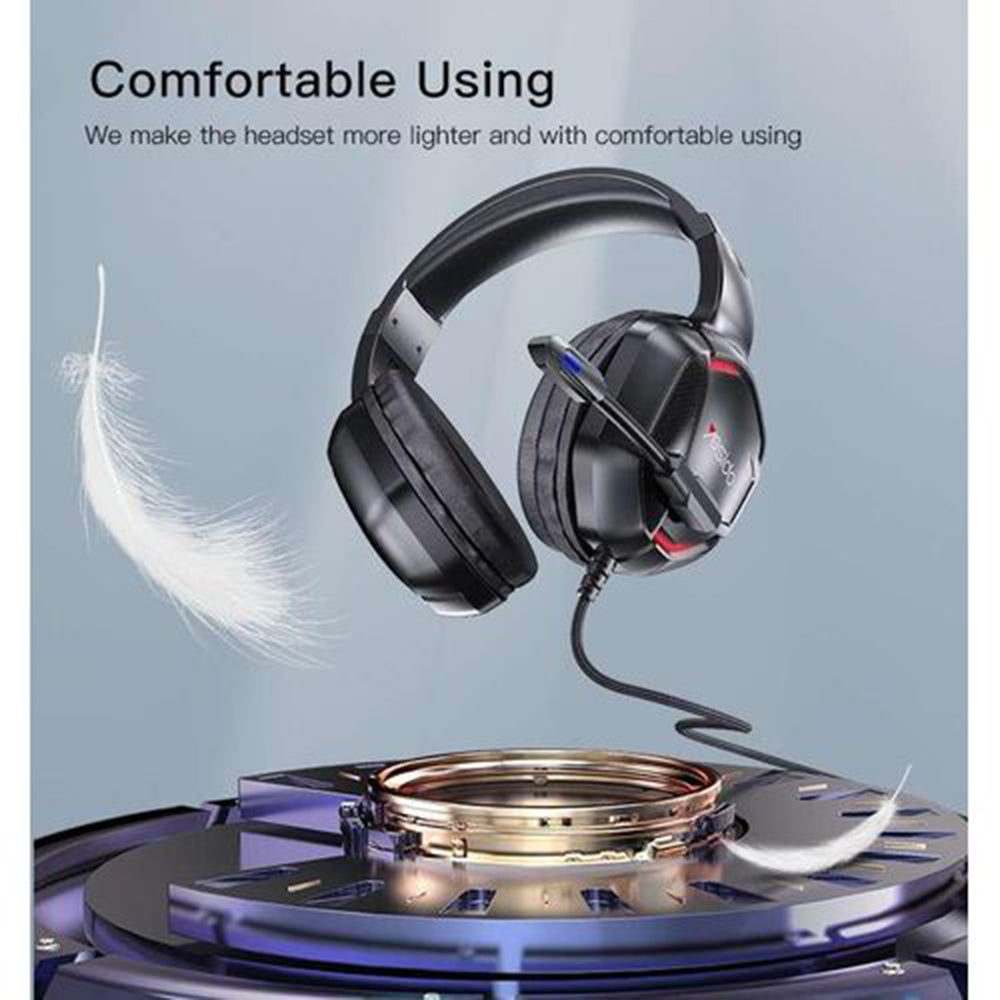 Gaming-Kopfhörer 3.5mm Yesido EK01, RGB, 1.2m, Schwarz