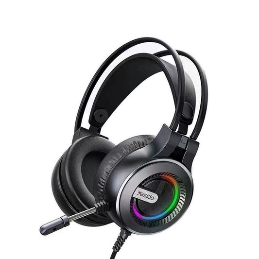 Gaming Kopfhörer 3.5mm Yesido EK02, RGB, 2.2m, Schwarz