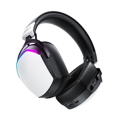 Acefast H11 Wireless Gaming Kopfhörer, RGB, BT / Wi-Fi / Kabelgebunden, Weiß