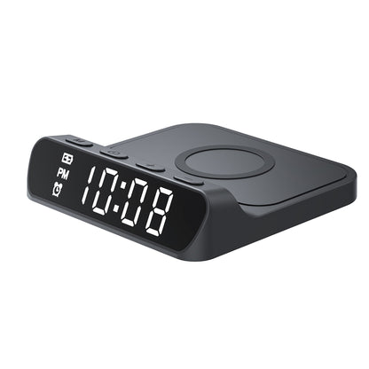 Digitaluhr HAVIT W3031 mit Wireless QI-Ladung, Schwarz
