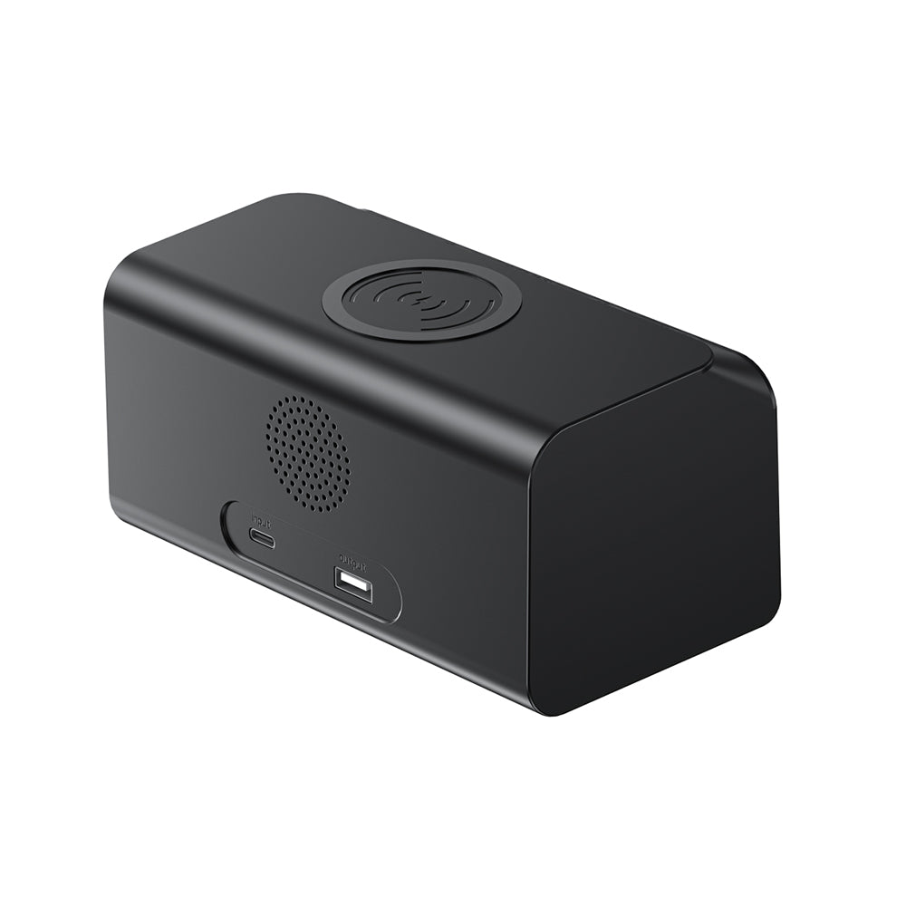 HAVIT W3041 6in1 Digitaluhr mit Wireless QI Ladefunktion, Schwarz