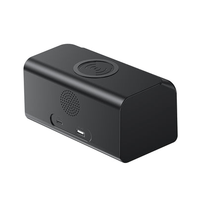 HAVIT W3041 6in1 Digitaluhr mit Wireless QI Ladefunktion, Schwarz