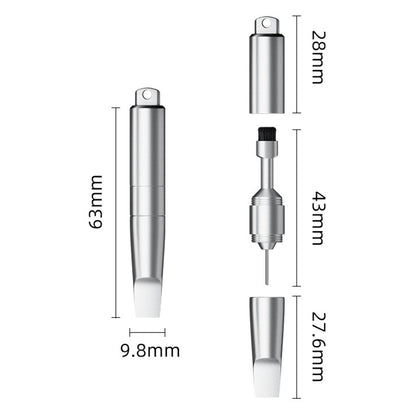 OEM SIM-Schlüssel CS-02, 3in1, Schlüsselanhänger-Typ, Grau