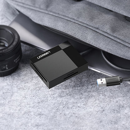 USB 3.0 Kartenleser UGREEN CR125, SD - microSD - CF - MS, Schwarz