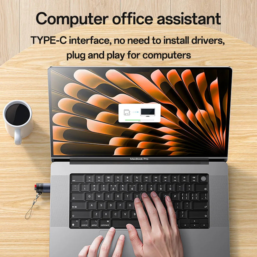 USB-Kartenleser Yesido GS37, microSD, Schwarz