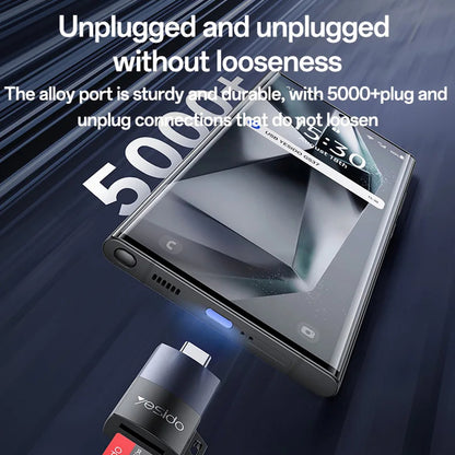 USB-Kartenleser Yesido GS37, microSD, Schwarz