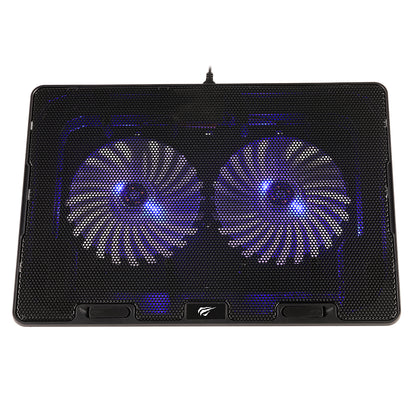 Cooler HAVIT F2083 für Laptop 9 Zoll - 17 Zoll, Schwarz