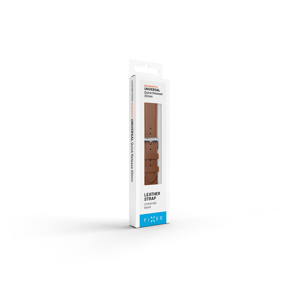 Fixed Leather Armband für Huawei Watch / Xiaomi Watch Series, 22mm, Schwarz