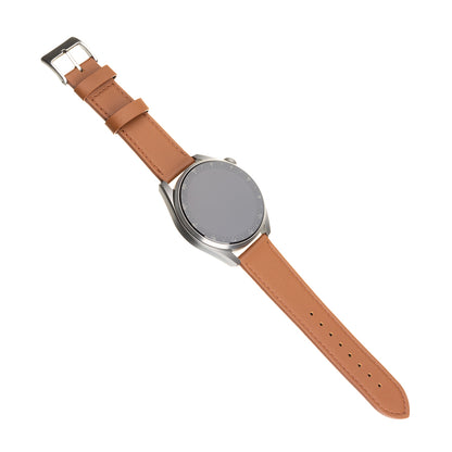 Fixed Leather Armband für Samsung Galaxy Watch / Huawei Watch Series, 20mm, Braun