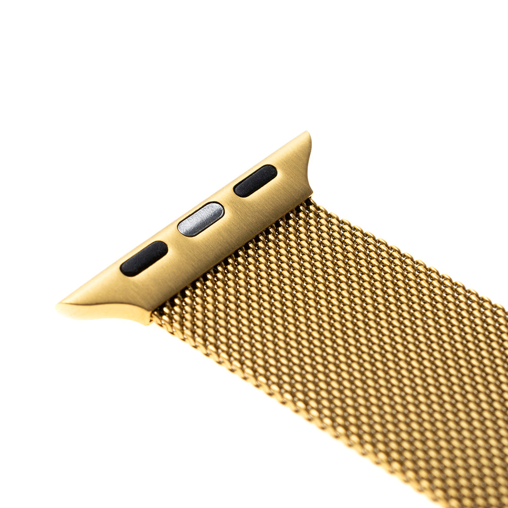 Fixed Mesh Armband für Apple Watch 49mm / 46mm / 45mm / 44mm / 42mm Serie, Goldfarben